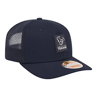 Houston Texans Navy 2025 NFL Sideline New Era 9SEVENTY Trucker Adjustable Snapback Hat