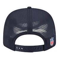 Houston Texans Navy 2025 NFL Sideline New Era 9SEVENTY Trucker Adjustable Snapback Hat
