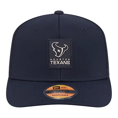 Houston Texans Navy 2025 NFL Sideline New Era 9SEVENTY Trucker Adjustable Snapback Hat