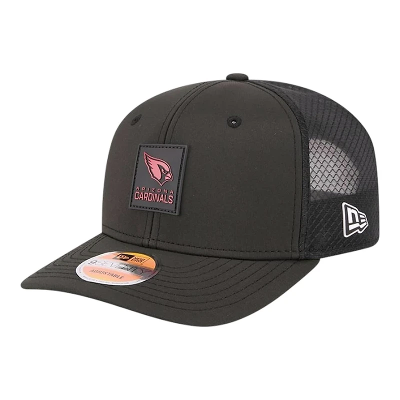 Arizona Cardinals Black Sideline New Era 9SEVENTY Trucker Adjustable Snapback Hat