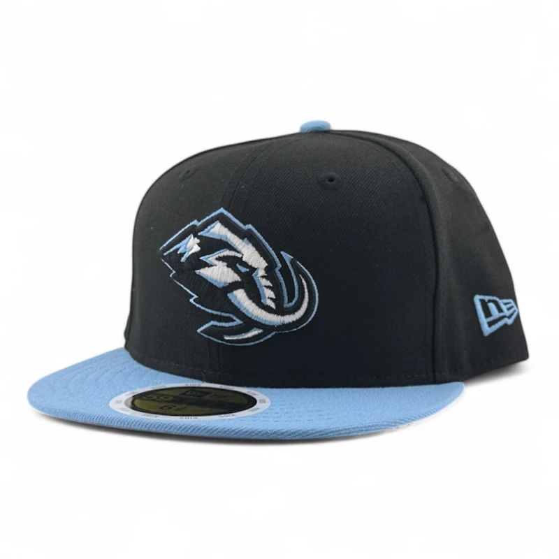 Youth Utah Mammoth Mountain Blue Primary Logo New Era 59FIFTY Fitted Hat