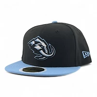 Youth Utah Mammoth Mountain Blue Primary Logo New Era 59FIFTY Fitted Hat