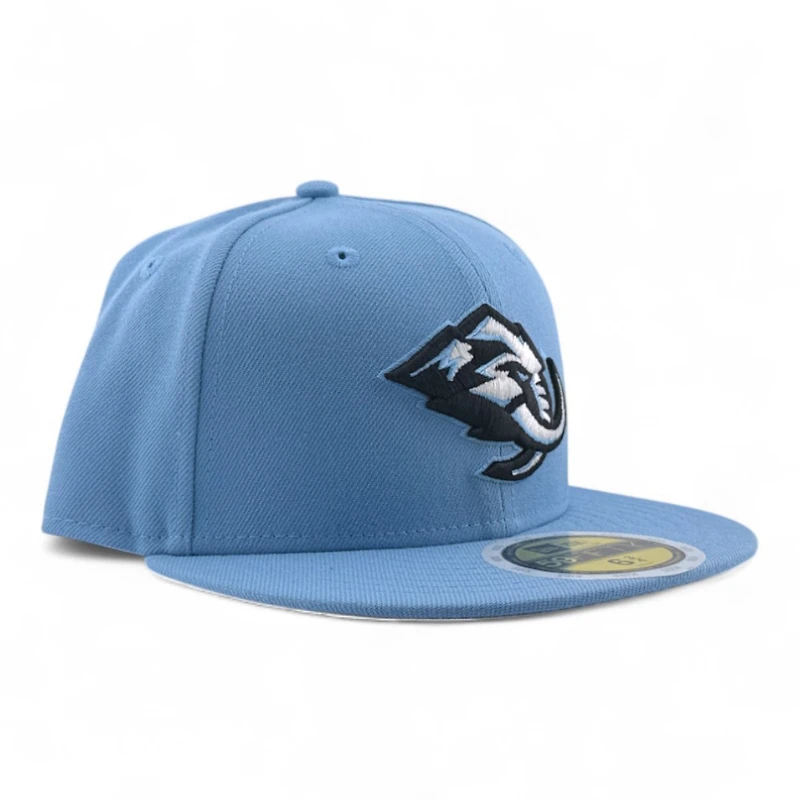 Youth Utah Mammoth Mountain Blue Primary Logo New Era 59FIFTY Fitted Hat