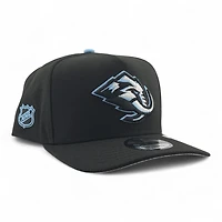 Utah Mammoth Black Primary Logo NHL Patch Grey UV New Era 9FIFTY A-Frame Snapback Hat