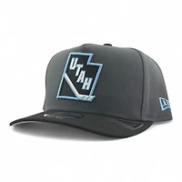 Utah Mammoth Graphite and Black State Logo Grey UV New Era 9FIFTY A-Frame Snapback Hat