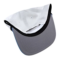 Utah Mammoth White and Mountain Blue NHL Patch New Era Rope Golfer Snapback Hat