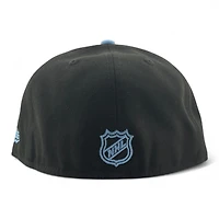 Utah Mammoth Black "U" Tusk Logo Patch Grey UV New Era 59FIFTY Fitted Hat