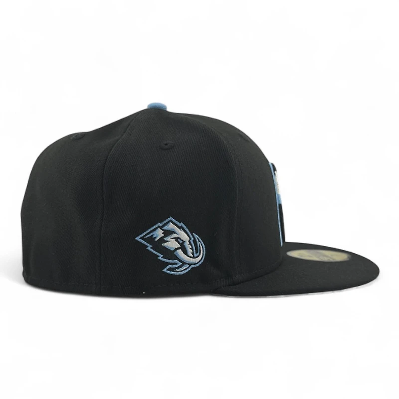 Utah Mammoth Black "U" Tusk Logo Patch Grey UV New Era 59FIFTY Fitted Hat