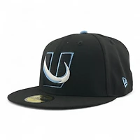 Utah Mammoth Black "U" Tusk Logo Patch Grey UV New Era 59FIFTY Fitted Hat