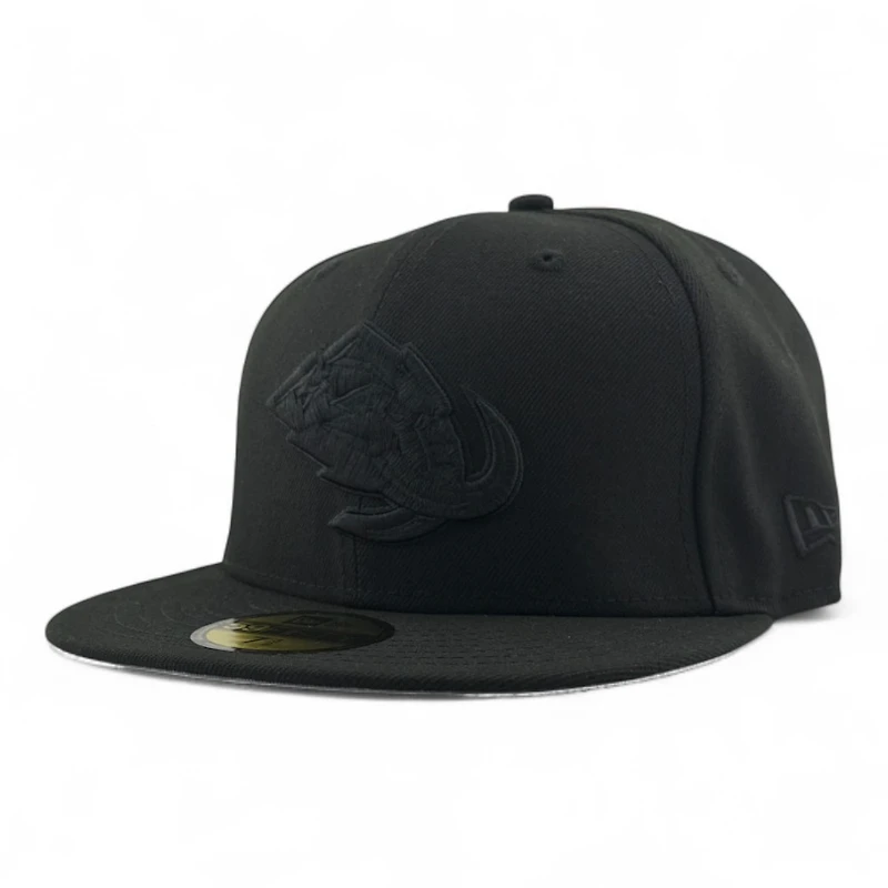 Utah Mammoth Black on Primary Logo Grey UV New Era 59FIFTY Fitted Hat