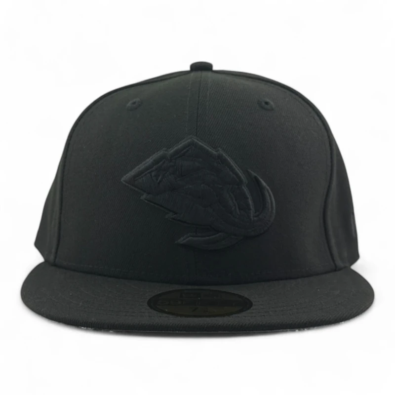 Utah Mammoth Black on Primary Logo Grey UV New Era 59FIFTY Fitted Hat