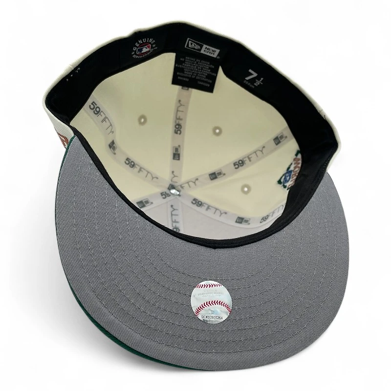 Texas Rangers Chrome and Emerald Green 2023 World Series Patch Gray UV New Era 59FIFTY Fitted Hat