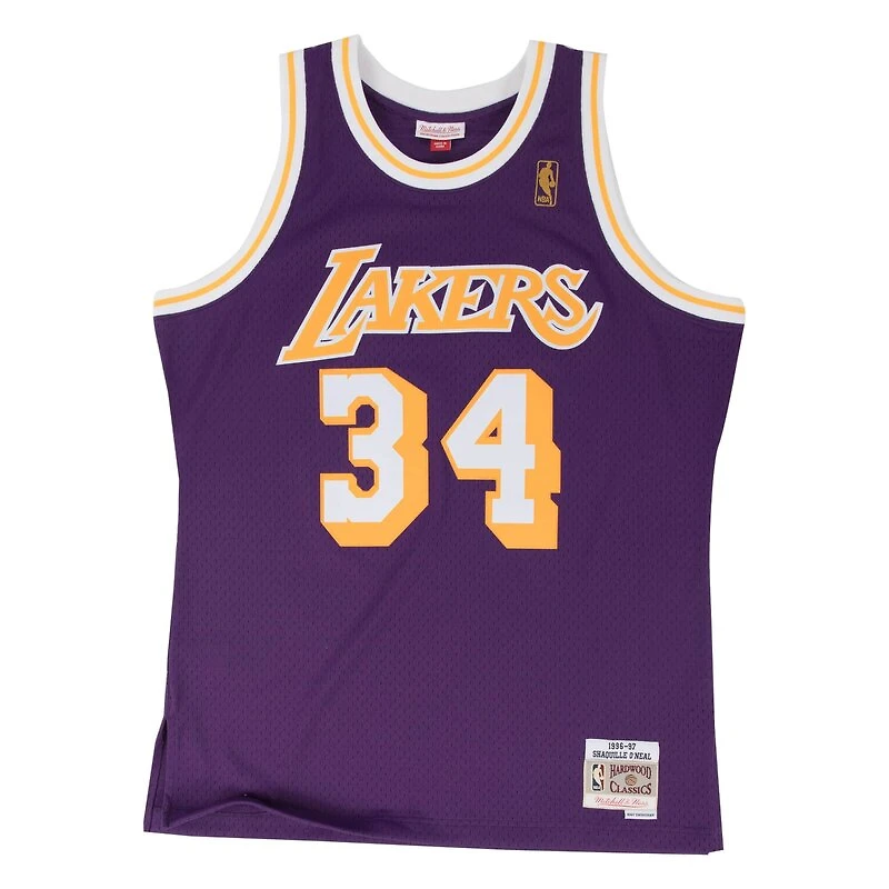 Shaquille O'Neal Los Angeles Lakers Mitchell & Ness 1996-97 Hardwood Classics Swingman Purple Jersey