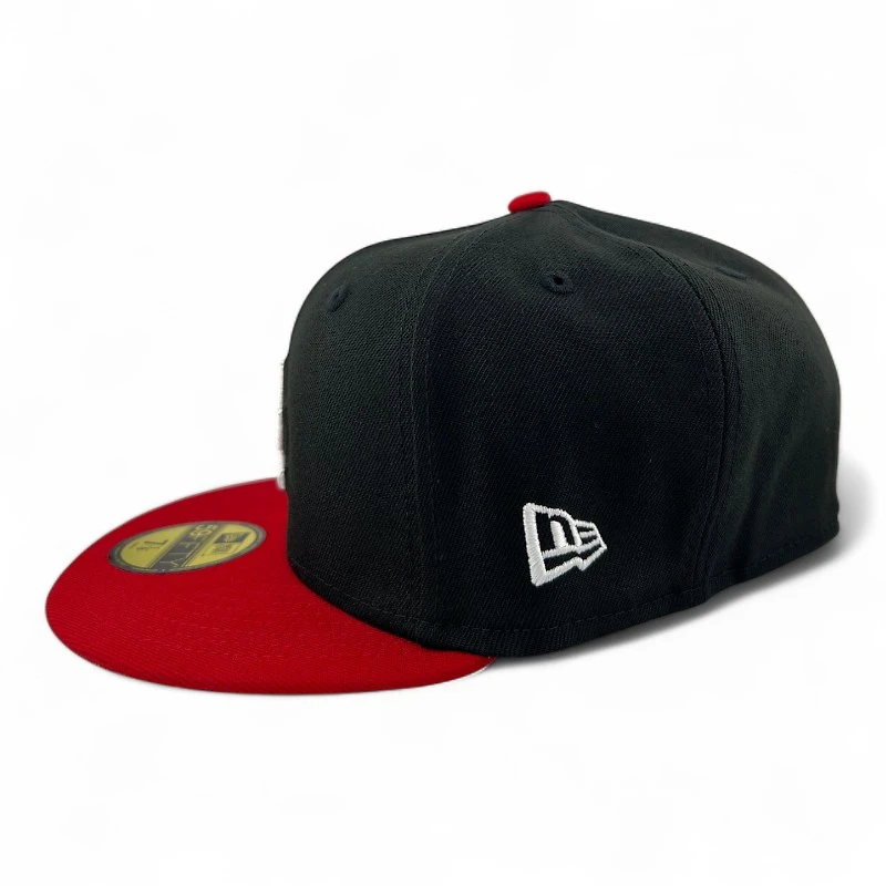 Los Angeles Dodgers Black and Scarlet "Paint the Town Red" Gray UV New Era 59FIFTY Fitted Hat
