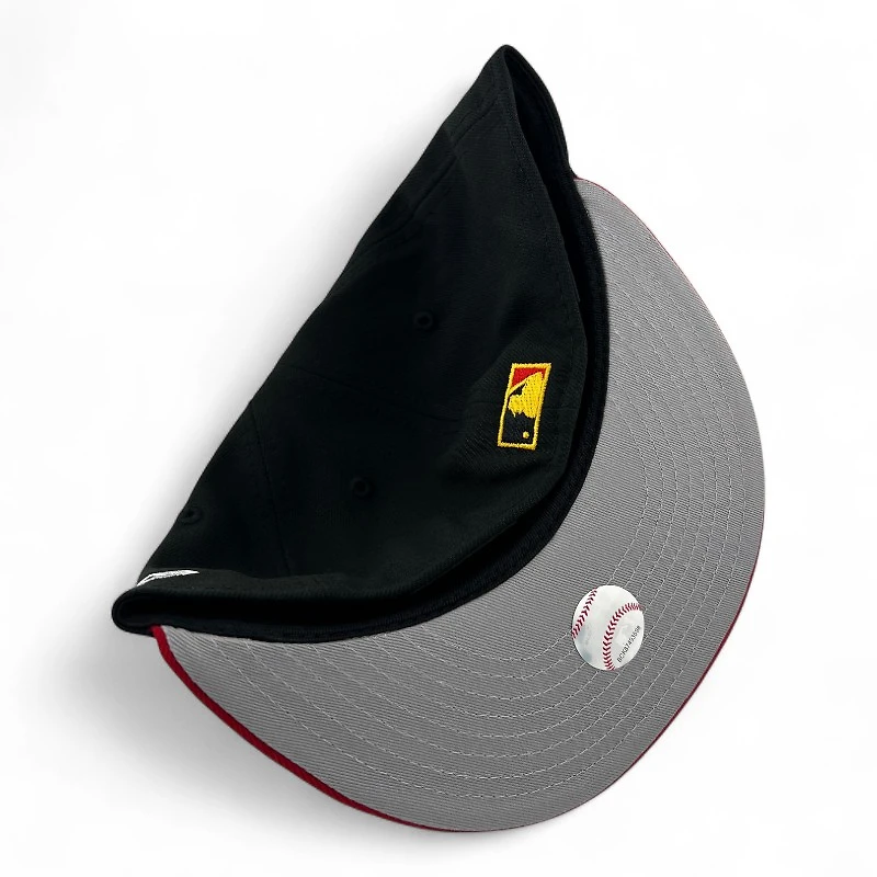 Los Angeles Dodgers Black and Scarlet "Paint the Town Red" Gray UV New Era 59FIFTY Fitted Hat