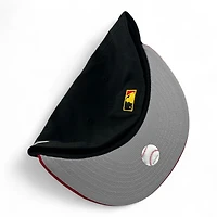 Los Angeles Dodgers Black and Scarlet "Paint the Town Red" Gray UV New Era 59FIFTY Fitted Hat