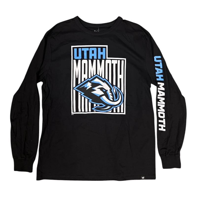 Utah Mammoth Black State of with Long Sleeve Fanatics T-Shirt