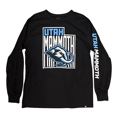Utah Mammoth Black State of with Long Sleeve Fanatics T-Shirt
