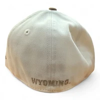 Wyoming Cowboys Chrome and Khaki Light Blue UV NCAA New Era 59FIFTY Fitted Hat