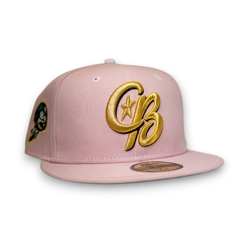 Kannapolis Cannon Ballers Pink Rouge Leon the Lab Grey UV New Era 59FIFTY Fitted Hat