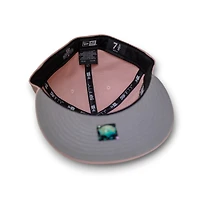 Kannapolis Cannon Ballers Pink Rouge Leon the Lab Grey UV New Era 59FIFTY Fitted Hat