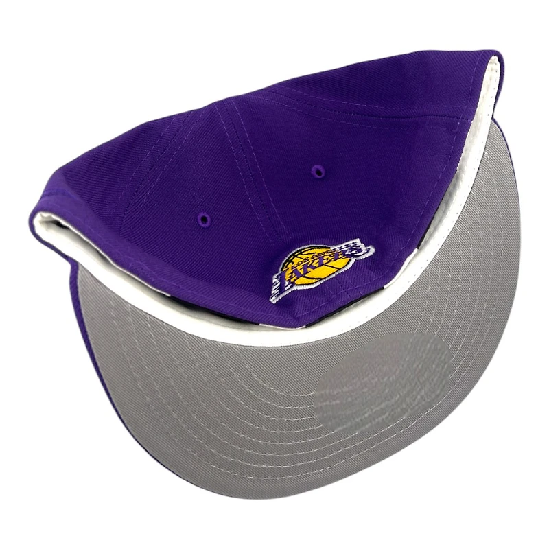 Los Angeles Lakers Purple Retroscript 2.0 Grey UV NBA New Era 59FIFTY Fitted Hat