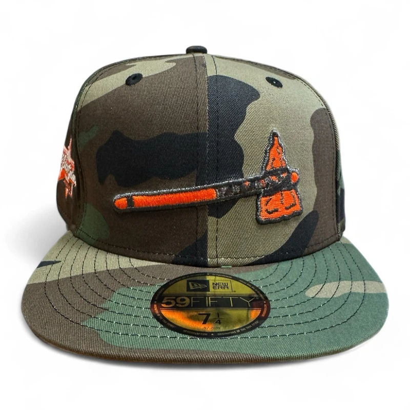 Atlanta Braves Camo 2025 All Star Game Patch Orange UV New Era 59FIFTY Fitted Hat