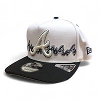 Atlanta Braves White and Black 2021 World Series Patch New Era 9FIFTY A-Frame Snapback Hat