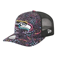 Seattle Seahawks 2025 NFL Crucial Catch Trucker Mesh New Era 9SEVENTY Snapback Hat