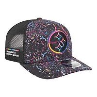 Pittsburgh Steelers 2025 NFL Crucial Catch Trucker Mesh New Era 9SEVENTY Snapback Hat