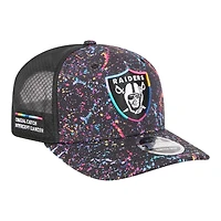 Las Vegas Raiders 2025 NFL Crucial Catch Trucker Mesh New Era 9SEVENTY Snapback Hat