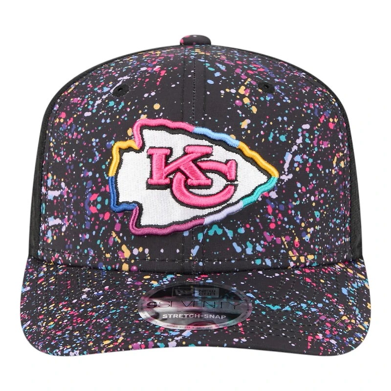 Kansas City Chiefs 2025 NFL Crucial Catch Trucker Mesh New Era 9SEVENTY Snapback Hat