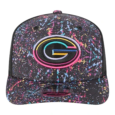 Green Bay Packers 2025 NFL Crucial Catch Trucker Mesh New Era 9SEVENTY Snapback Hat