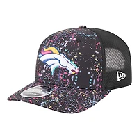 Denver Broncos 2025 NFL Crucial Catch Trucker Mesh New Era 9SEVENTY Snapback Hat