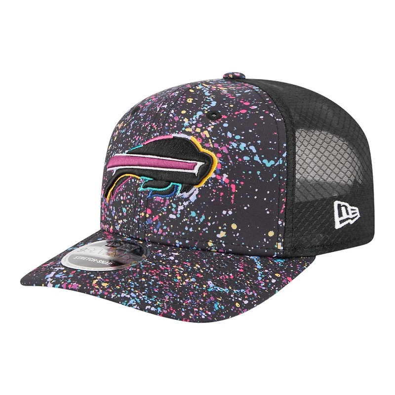 Buffalo Bills 2025 NFL Crucial Catch Trucker Mesh New Era 9SEVENTY Snapback Hat