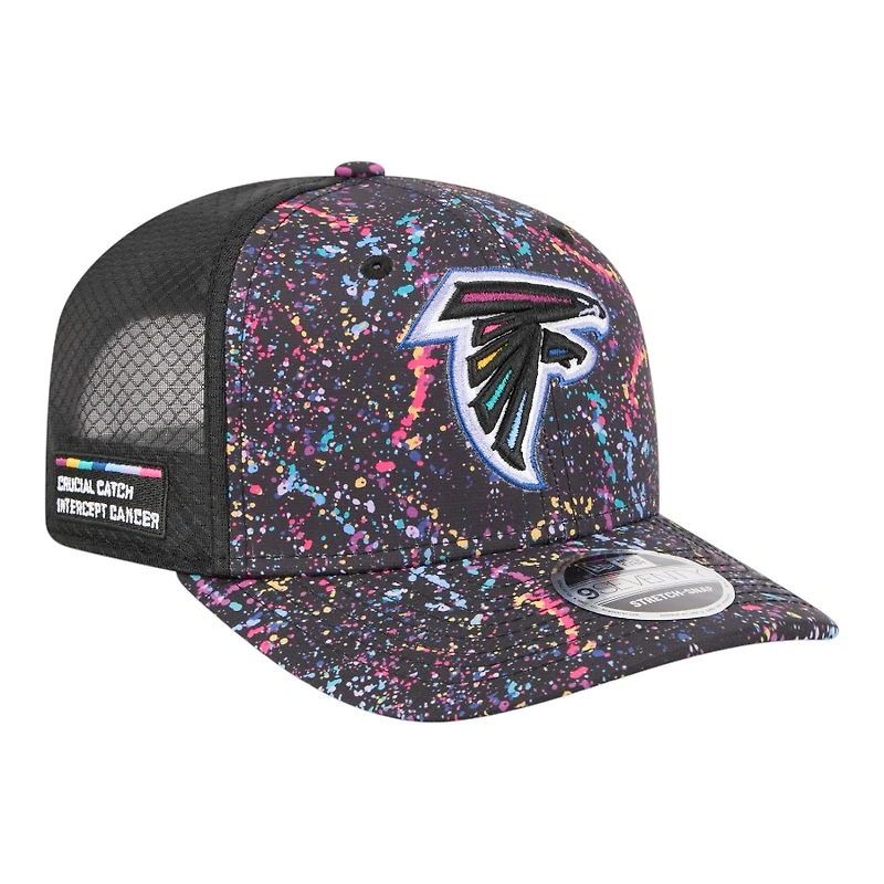 Atlanta Falcons 2025 NFL Crucial Catch Trucker Mesh New Era 9SEVENTY Snapback Hat