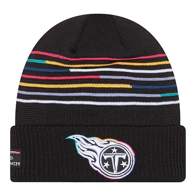 Tennessee Titans 2025 NFL Crucial Catch New Era Cuffed Knit Beanie Hat