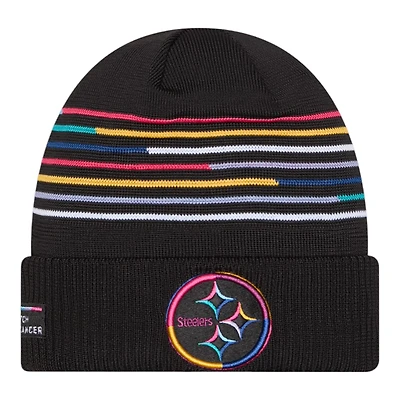 Pittsburgh Steelers 2025 NFL Crucial Catch New Era Cuffed Knit Beanie Hat