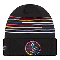 Pittsburgh Steelers 2025 NFL Crucial Catch New Era Cuffed Knit Beanie Hat