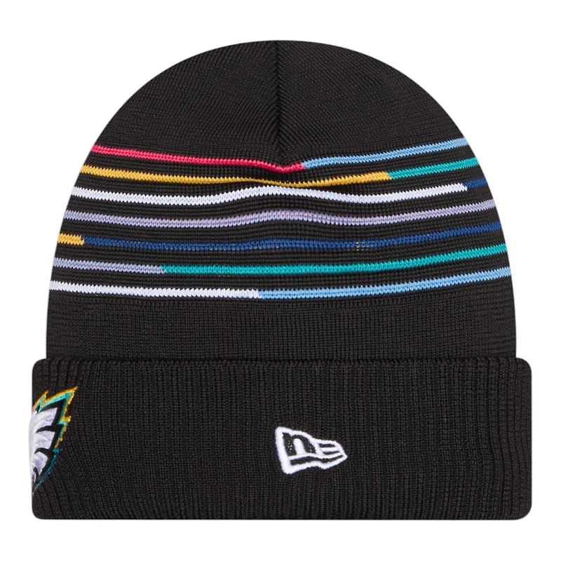 Philadelphia Eagles 2025 NFL Crucial Catch New Era Cuffed Knit Beanie Hat