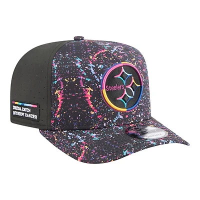 Pittsburgh Steelers 2025 NFL Crucial Catch New Era 9FIFTY A-Frame Snapback Hat