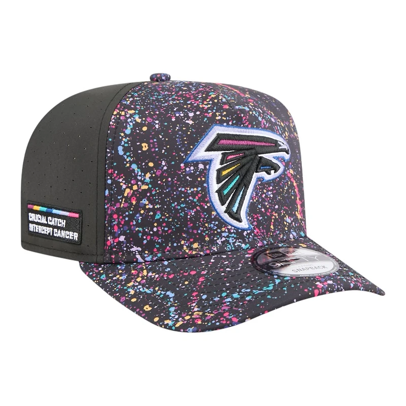 Atlanta Falcons 2025 NFL Crucial Catch New Era 9FIFTY A-Frame Snapback Hat