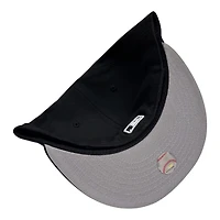 San Diego Padres Black and White Outline Basic New Era 59FIFTY Fitted Hat