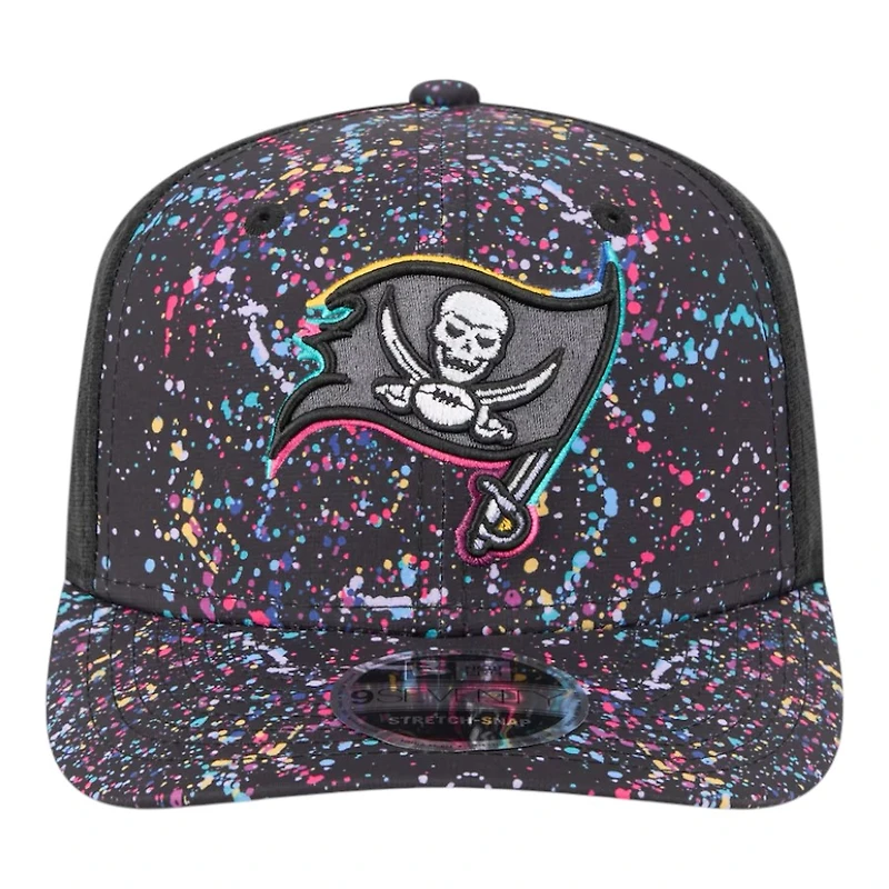 Tampa Bay Buccaneers 2025 NFL Crucial Catch Trucker Mesh New Era 9SEVENTY Snapback Hat