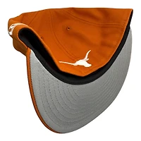 Texas Longhorns Burnt Orange Script Gray UV New Era 59FIFTY Fitted Hat