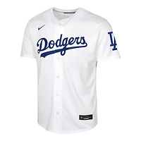 Youth Los Angeles Dodgers White Home Blank Nike Limited Jersey