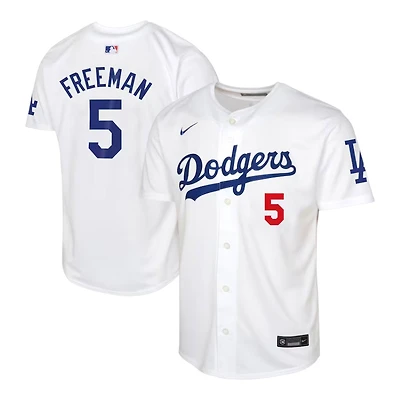 Youth Los Angeles Dodgers Freddie Freeman White Home Nike Limited Jersey