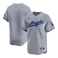Youth Los Angeles Dodgers Grey Road Blank Nike Limited Jersey