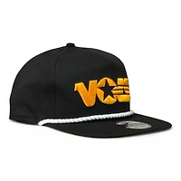 Tennesee Volunteers Black and Orange VOLS New Era Golfer Snapback Hat