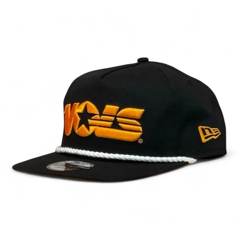 Tennesee Volunteers Black and Orange VOLS New Era Golfer Snapback Hat